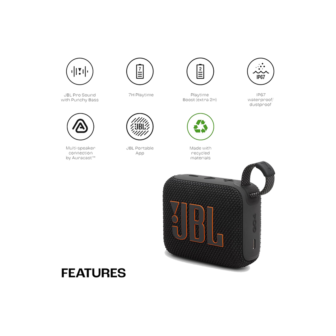 JBL Go 4 Ultra - Portable Waterproof Speakers JBL Go 4 Ultra - Portable Waterproof Speakers